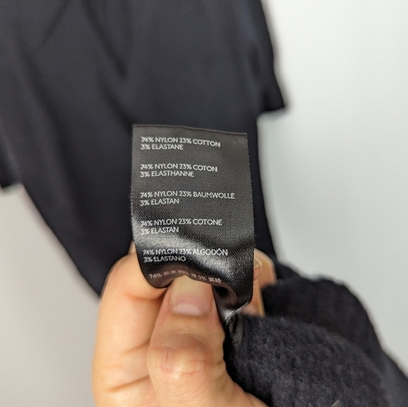 Anthropologie Daily Practice sz L Fuzzy Textured Sweater Dress Open Back Stretch - Picture 14 of 15